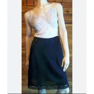Vintage Rare-Vanity Fair black white Retro Pinup rockabilly Slip Dress 32
